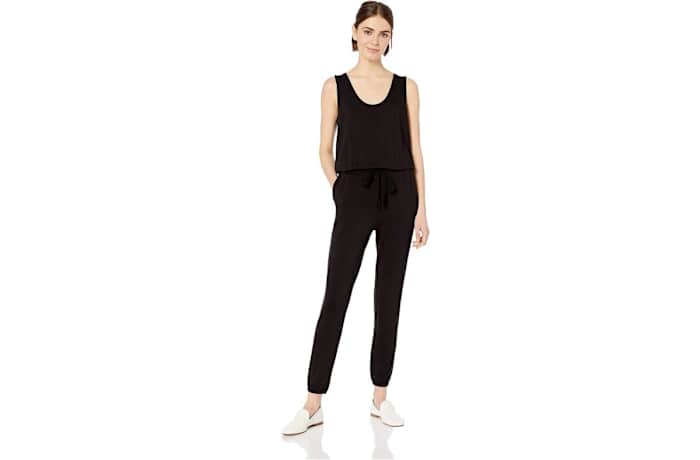 Daily Ritual Terry Sleeveless Scoopneck Jumpsuit